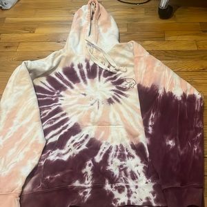 Pink and Purple Tie Dye Ivory Ella Hoodie